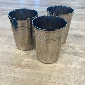 Pottery Barn Stainless Cup Set (3)